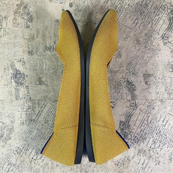 Rothy's 'The Point' Marigold Yellow Pointed Toe Flats - Picture 6 of 11